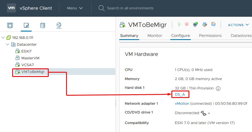 datastore usage on disk alarm in vsphere 7